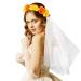 Hair ripening with veil bachelor casting veil boho crown veil brew shower veil for wedding party party beach vacation photography