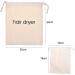 Cotton Hair Dryer Bags - Set of 2 | Drawstring Container for Hairdryer & Nozzle Attachment | Organizer for Hair Dryer Accessories - Buy Online on GoSupps.com