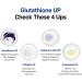 Just Collagen Glutathione UP 120 Capsules - Reduced Active Form - L-Glutathione with Hydrolyzed Marine Collagen Hyaluronic Acid and Vitamin C - Pure Glutathione Supplement for Antioxidant Support - Buy Online on GoSupps.com