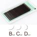 NAGARAKU Dark Brown 0.15 C Curl Eyelash Extensions Mix Tray | 7-15mm Individual Lashes | Faux Mink Volume | Soft Light | 20 Rows - Buy Online on GoSupps.com