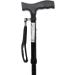 Pepe Folding Cane - Adjustable Lightweight Aluminium Walking Cane for Men and Women | Foldable Seniors' Walking Cane with Strap - Black - Buy Online on GoSupps.com