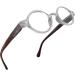 Clear Small Retro Round Reading Glasses for Men & Women - Vintage Style Durable & Comfy - 0.5x Readers Perfect for All Face Shapes - Buy Online on GoSupps.com