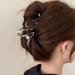 Wave Metal Hair Claw Clip - Large Silver Hair Accessory for Thick Hair - Women's Hair Clip Barrette - 1pc - Buy Online on GoSupps.com