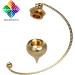 Esoteric Radiesthesia Pendulum Set - Gold Dripping Oracle & Witness Pendulum for Geobiology & Magnetizers | International Shipping Available - Buy Online on GoSupps.com
