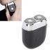 Mini Beard Trimmer Electric Beard Trimmer Washable Rechargeable IPX6 Waterproof for Dormitory Travel by Car (Black)