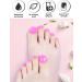Ebanku 32 PCS Semi Cured Gel Nail Strips for Toenails - Full Wraps with Adhesive Stickers and Nail File - UV/LED Lamp Required - Buy Online on GoSupps.com