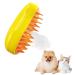 Steamy Cat Brush 3 In1 Cat Steam Brush Pet Hair Cleaner Brush Self Cleaning Steam Brush Cat Steamer Brush Massage Cat Hair Brush for Removing Tangled Loosse Hair for Home (C)