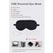 Emacombo Heated Eye Mask - Reusable Silk Steaming Mask with Temperature Control for Puffy, Dry, Tired Eyes - USB Powered - Buy Online on GoSupps.com