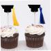 Cabilock 12pcs Graduation Season Card Graduation Hat Cake Topper Graduation Party Decoration Mini Cake Food Decor 2022 Grad Dessert Picks Graduation Hat Cupcake Topper Tassel Insert Card Blue 10X3.8X3.8CM - Buy Online on GoSupps.com