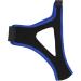 Adjustable Breathable Anti-Snoring Chin Strap - Black with Blue Edge - Buy Online on GoSupps.com