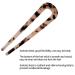 FRDTLUTHW 4.3 Inch U Shaped Hair Fork Set - Tortoiseshell French Hair Pins for Women & Girls (4 Pack) - Buy Online on GoSupps.com
