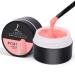 LOPHE Solid Builder Gel 15ml Nude Rose Cover Solid Builder Gel for Nail LED UV Nail Strengthener Builder Gel for Nail Nail Extend Gel False Nail Extension Builder for Home and Salon Nail Enhance