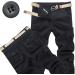 Men's Blue Cargo Pants - 8 Pocket Comfortable Hiking & Leisure Trousers - Breathable & Fashionable Cotton Outdoor Wear - Buy Online on GoSupps.com