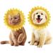 SLSON Cat Recovery Collar - Adjustable Soft Pet Cone for Cats and Puppies - Protective Cotton Cone in Yellow - Buy Online on GoSupps.com