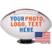 Ballstars Personalized Custom Full 12 Inch Football | Regulation Size | Customized Football Trophy for Coach, Dad, Any Football Fan Full Size Football with Base