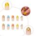 Buy Luvadeyo 24 PCs Press on Nails - Medium Almond Stiletto Fake Nails with Glue | Acrylic Nails for Women & Girls - Fast International Shipping - Buy Online on GoSupps.com