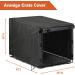 Avanigo Black Dog Crate Cover 42-Inch - Durable Waterproof Pet Kennel Cover for Metal Crates - Indoor/Outdoor Wire Cage Protection - Buy Online on GoSupps.com