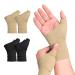 RooRuns 1 Pair Thumb Arthritis Compression Gloves Breathable Wrist Support Brace Fingerless Glove with Gel Hand Injury Pads Comfortable Carpal Tunnel for Thumb Wrist Relieve Pain Skin Small
