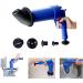 Cleaner Sewer Pipe Dredging Device Pneumatic Type Toilet Kitchen Floor Drain Blaster with Four Plugs Blue - Buy Online on GoSupps.com