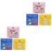 Cabilock wallet children 6 pads coin menstruation motherhood large cute napguns multifunctional care storage napkin wall exchange women's money exchanges blue yellow rosa2st 13.3x12.7x0.2cmx2pcs