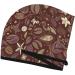 Hair Towel Wrap - Quick Drying Hair Turban with Button | Coffee & Flowers Design - Buy Online on GoSupps.com