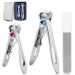 Nail Clippers Set Toenail Clippers for Thick Nails Fingernail Clipper for Men Women
