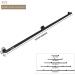Black Staircase Handrail Galvanized Industrial Square Pipe Stair Railing Indoor Outdoor Wall Mounted Stairs Banister Handrail - Complete Kit (Size : 5ft/150cm) 3.3ft/100cm - Buy Online on GoSupps.com