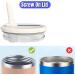 40 oz Tumbler Flip Straw Lid Replacement fit for Stanley Cup Flip Spill Stopper Lids Reusable Tumbler Cover Dustproof Tumbler Cover for Stanley Quencher HydroJug Traveler Dark Blue -1pcs - Buy Online on GoSupps.com