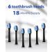6-Pack Black MySmile Electric Toothbrush Replacement Heads - Buy Online on GoSupps.com