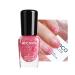 Peel Off Nail Polish - Non Toxic Nail Varnish Eco Friendly & Quick Dry Nail Paint Shimmering Red Pink Glitter Nails Polishes Odor Free No Need Cure Gel Nail Polish for Home Manicure Nails Art B134
