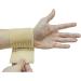 ObboMed MB-1100N Elastic Wrist Support Wrap | Adjustable Hook & Loop Fastener | Wrist Pain Relief Sports Band - One Size Fits All - Beige - Buy Online on GoSupps.com