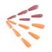 Brishow Long Coffin Fake Nails - Orange Acrylic Ballerina Stick-On Nails | 24PCs for Women & Girls - International Shipping - Buy Online on GoSupps.com