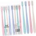 Frcolor Vegan Organic Manual Toothbrush Set - 4 Boxes of 8 with Caps | Travel & Camping Friendly Hanging Design - Buy Online on GoSupps.com