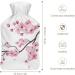 Cherry Blossom Hot Water Bottle with Plush Cover - Hand Warmer for Adults & Kids | 26.5x15.3cm - International Shipping Available - Buy Online on GoSupps.com