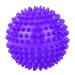 Massage roller ball plastic massage roller body spiky balls fitness-relaxing tools for body relaxation muscle regeneration 7.5 cm/9 cm diameter (purple) Small size 7.5 cm purple