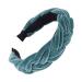 MIRRAY Rockabilly Fashion Velvet Braid Hairband Women Hair Head Hoop Sweet Girls New Trend Summer Hair Headband Blue