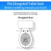 MUU Slow Close White Heavy Duty Toilet Seat - Easy to Install, Clean, Fits All Elongated Toilets - PP Material with Non-slip Seat Bumpers (MU220-PP) - Buy Online on GoSupps.com