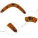 Buy N/4 Wooden Boomerang - Eco-Friendly Handcrafted Flying Toy for Kids & Adults - Buy Online on GoSupps.com