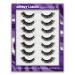 Shop 7 Pair Multipack Wispy Cat Eye False Eyelashes | Fluffy Faux Mink Lash Extensions for Natural Volume - Buy Online on GoSupps.com
