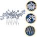 Angoily Crystal Side Hair Comb Crystal Hair Comb Hair Topper Wedding Hair Comb Wedding Bridal Hair Comb Hair Accessory for Girls Tiara Zircon Decorate Bridesmaid Flower Girl - Buy Online on GoSupps.com