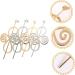 Beaupretty 8 Sets Hairpin hair barrettes metal hair clips for women tiaras for girls womens hair accessories hair accessories for girls clips for hair bun clips cage clamp alloy modeling Miss - Buy Online on GoSupps.com
