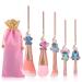 5 Pcs Stitch Makeup Brush Set Lilo and Stitch Gifts Cosmetic Brushes for Powder Eyeshadow Blushes Lips Portable Kawaii Makeup Brush Set Stitch Gifts for Girl Women Pink
