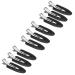Jeopoom seamless hair clip 9 pieces hair pin curl clips hair pin curl clips no bend hair clip for hair styling make -up (black)