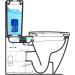 Sano Blue Water Toilet Bowl Cleaner 150g - Long Lasting Air Freshener WC Tablet - Buy Online on GoSupps.com