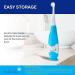 Brush Baby BabySonic Electric Toothbrush for Ages 0-3 - Smart LED Timer, Gentle Vibration - 2 Sensitive Brush Heads (Blue) - Buy Online on GoSupps.com