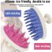 Buy Purple Scalp Massage Device - Anti-Slide Silicone Hair Brush for Scalp Care & Pet Grooming | International Shipping Available - Buy Online on GoSupps.com