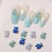 FEIlei 5PCS Cute Bear Nail Rhinestones Resin Bear Nail Gems Gummy Bear Nail Charms - Buy Online on GoSupps.com