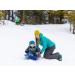 Lucky Bums Kids Plastic Snow Sled Toboggan in Red - Sledding Fun for Children - Buy Online on GoSupps.com