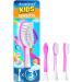 Pack of 3 demirdental for Kids replacement brushes suitable for Philips Sonicare children's sonic toothbrushes from 7 years HX6043 HX6044 magenta purple