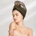 Hair Towel Wrap - Quick Drying Towel Turban with Button | Suitable for All Hair Types | Three Horses Oil Painting Design - Buy Online on GoSupps.com